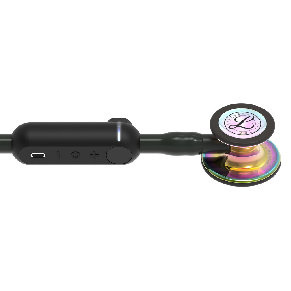 108-littmann-core-digital-stethoscope-rainbow-black-8570-3.jpg Littmann CORE Digital Stethoscope, Rainbow Black, 8570