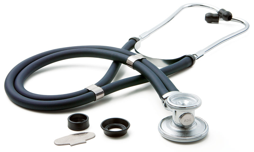 151-adc-641-sprague-rappaport-stethoscope-navy-641n-1.jpg ADC 641 Sprague Rappaport Stethoscope, Navy, 641N
