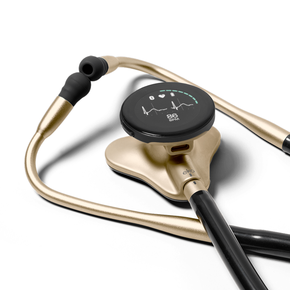 EKO Core500 Electronic Stethoscope - Champagne