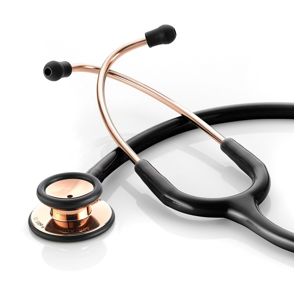 20-adc-603-clinician-stethoscope-rose-gold-black-603rgbk-1.jpg ADC 603 Clinician Stethoscope, Rose Gold/Black, 603RGBK