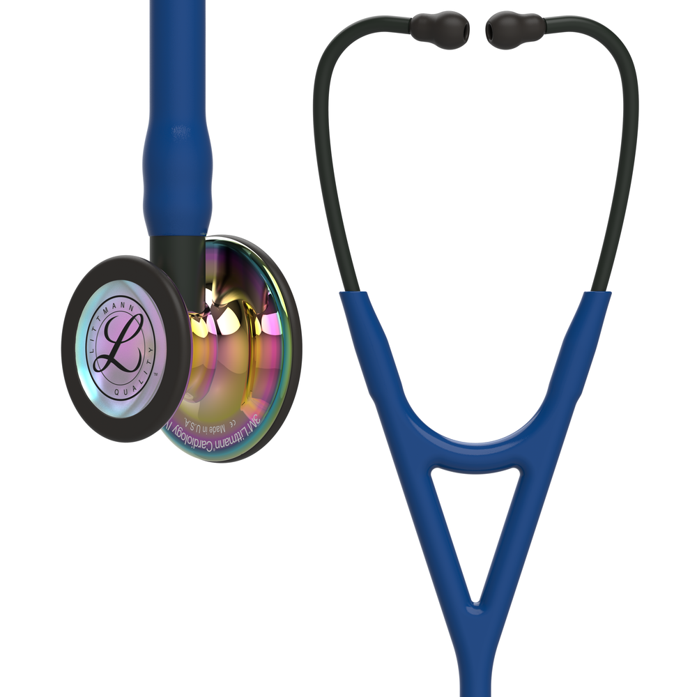 272-littmann-cardiology-iv-stethoscope-rainbow-navy-black-6242-1.png Littmann Cardiology IV Stethoscope, Rainbow Navy Black, 6242