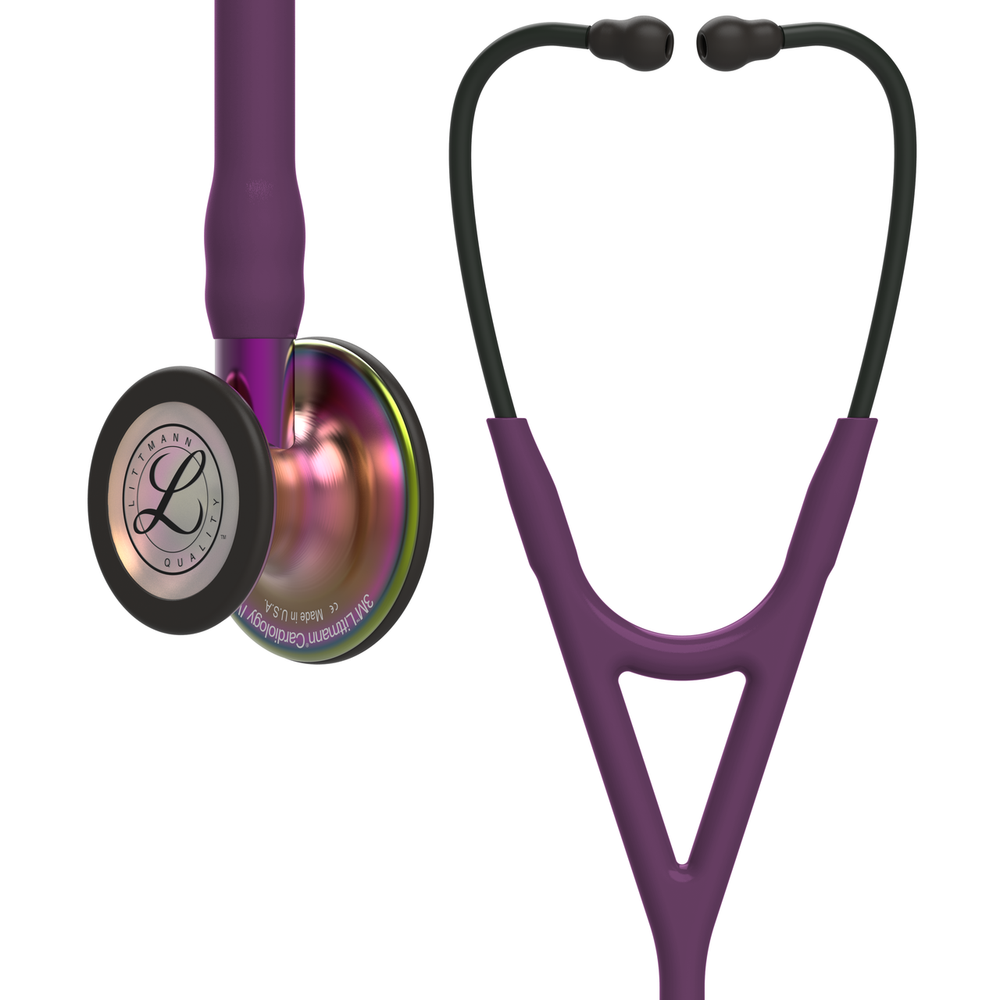 291-littmann-cardiology-iv-stethoscope-rainbow-plum-black-6205-1.png Littmann Cardiology IV Stethoscope, Rainbow Plum Black, 6205