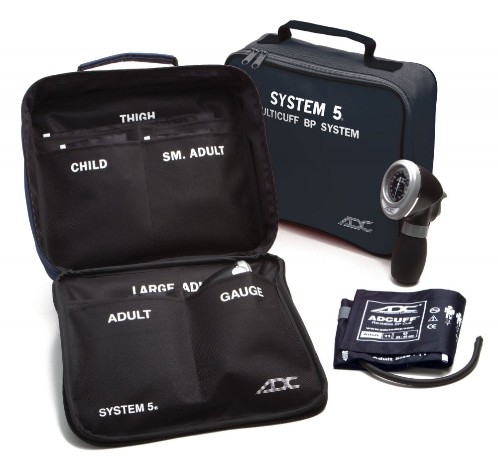 ADC 740 System 5™ Portable 5 Cuff Sphyg - Navy