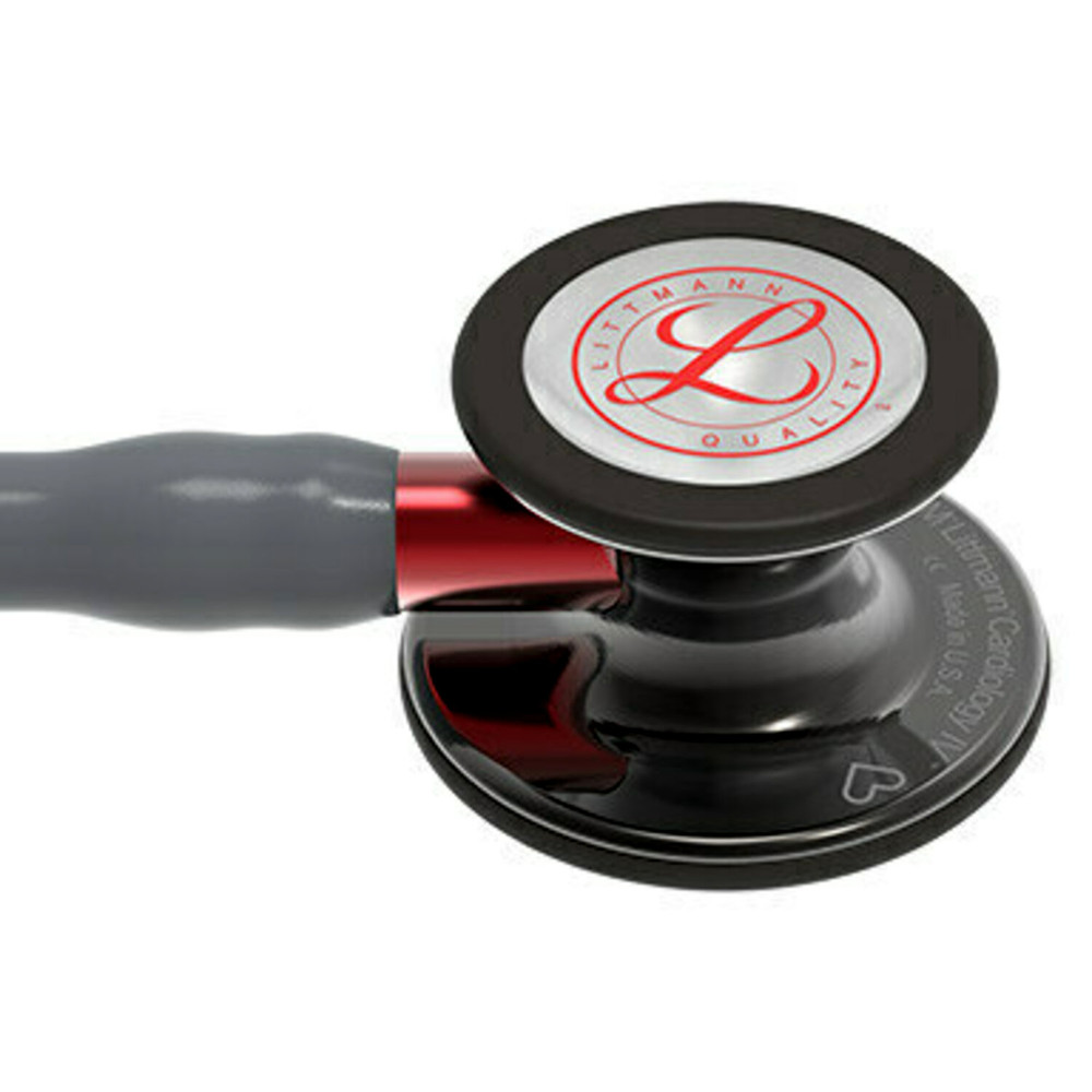 385-littmann-cardiology-iv-stethoscope-gray-smoke-heart-6183-1.jpg Littmann Cardiology IV Stethoscope, Gray Smoke Heart, 6183