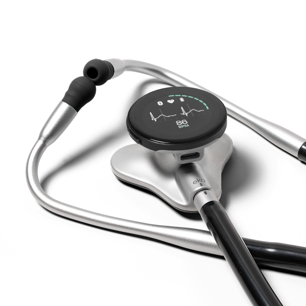 394-eko-core500-electronic-stethoscope-silver-7.png EKO Core500 Electronic Stethoscope - Silver
